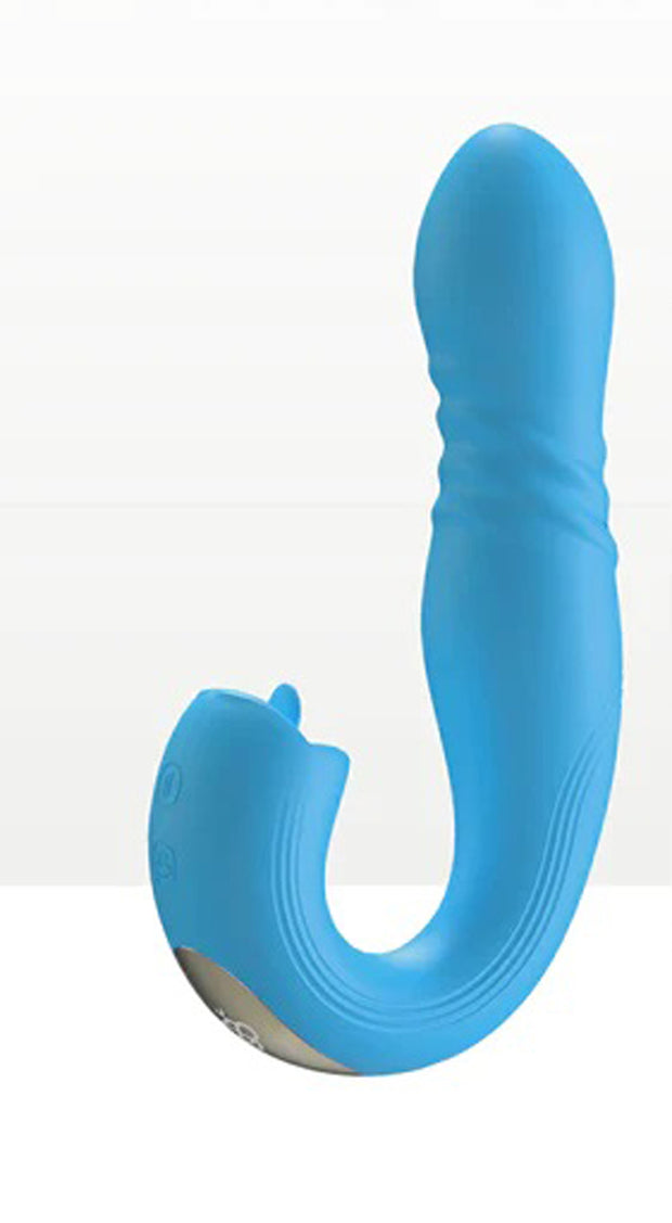 Joi Thrust 2 - App Controlled Thrusting G-Spot Vibrator - Blue H-VS-22-963BLU