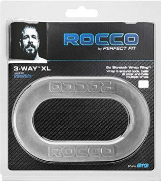 The Rocco 3-Way XL Wrap Ring - Clear