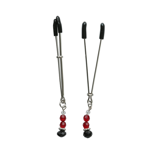 Sex and Mischief Ruby Black Nipple Clips SS510-82