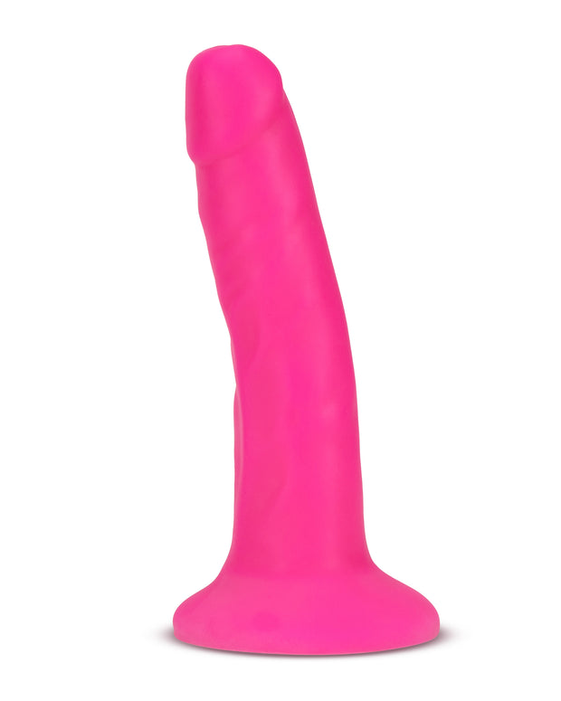 Neo Elite - 6 Inch Silicone Dual Density Cock - Neon Pink BL-54500
