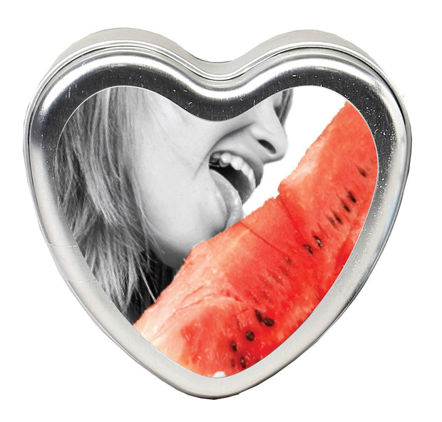 Edible Heart Candle - Watermelon - 4 Oz. EB-HSCK004