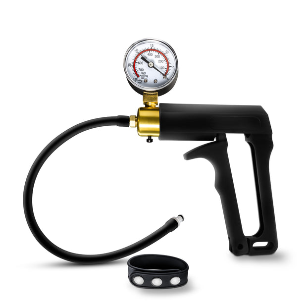 Performance - Gauge Pump Trigger With Silicone  Tubing and Silicone Cock Strap - Black BL-09401