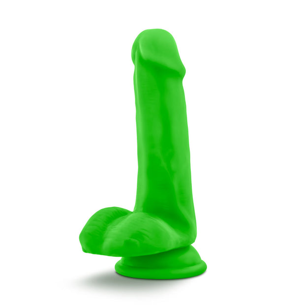 Neo - 6 Inch Dual Density Cock With Balls - Neon Green BL-59622