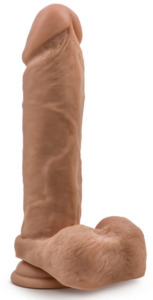 Dr. Skin Silicone - Dr. Julian - 9 Inch Dildo With Suction Cup - Mocha BL-15637