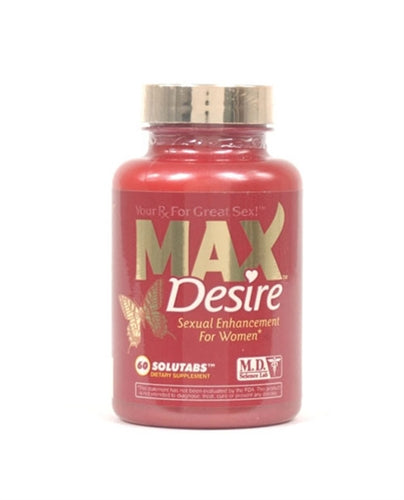 Max Desire - Cap Bottle - 60 Solutabs MD-MAXD