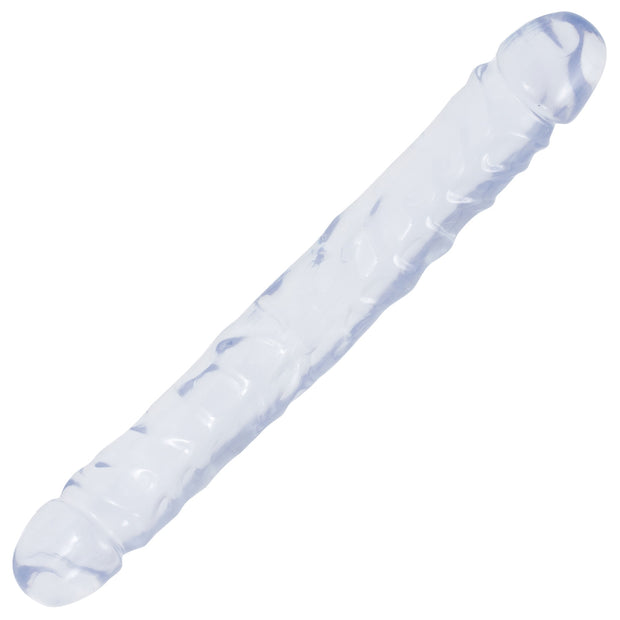 Crystal Jellies Jr Double Dong 12 Inch - Clear DJ0287-02
